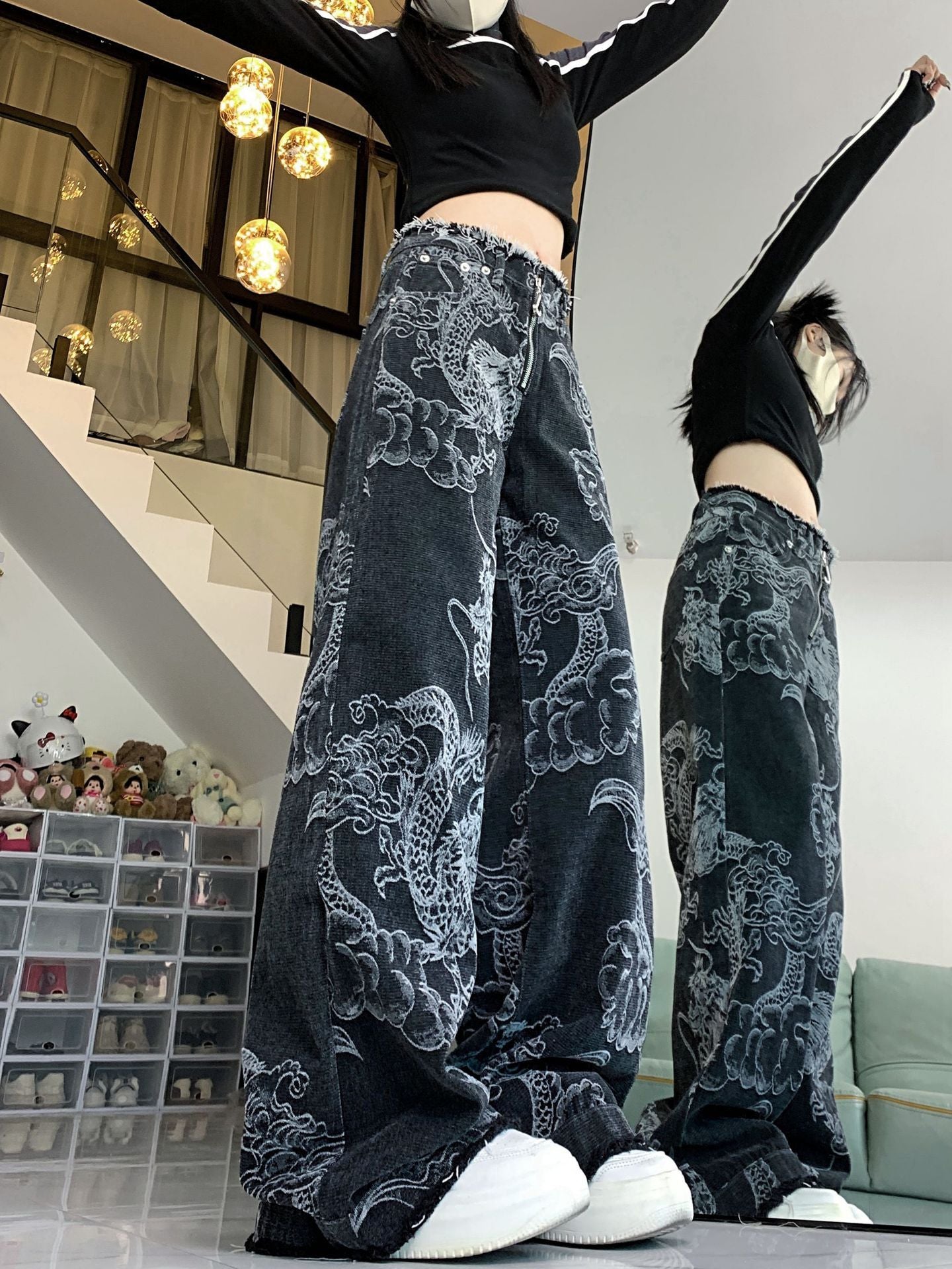 Jeans Dragón Urbano – Talle Alto y Estilo Street
