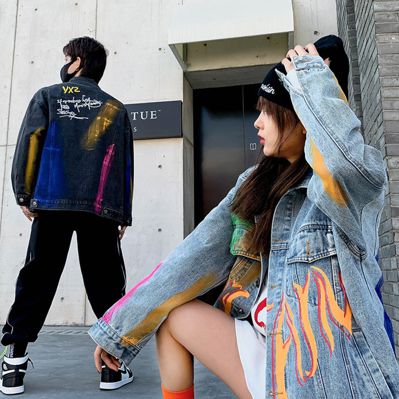 Campera Denim Graffiti con Flow – Estilo Street