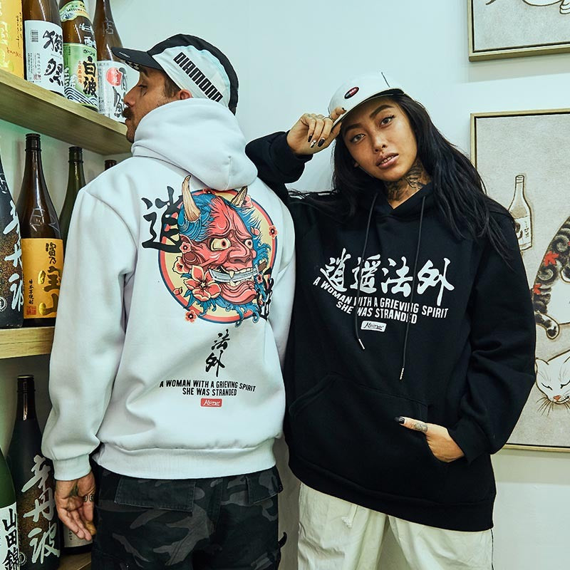 Hoodie Street Asiático – Estilo Loose Unisex