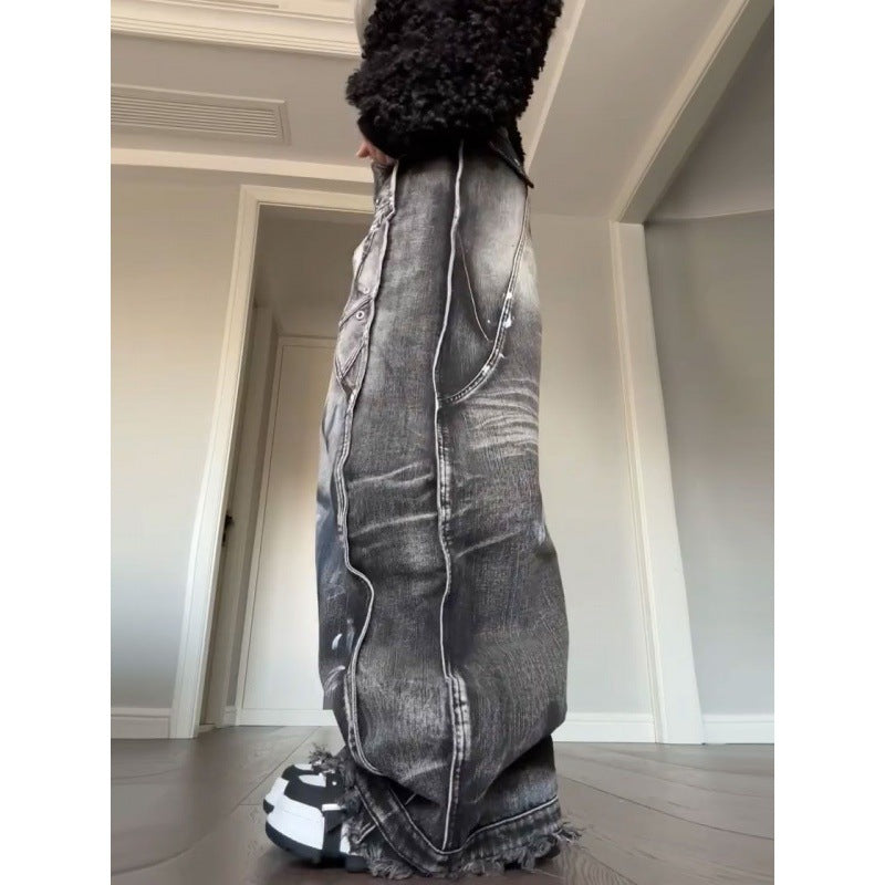 Jeans Graffiti Estilo Americano Lavado para Mujer | Talles para Todas