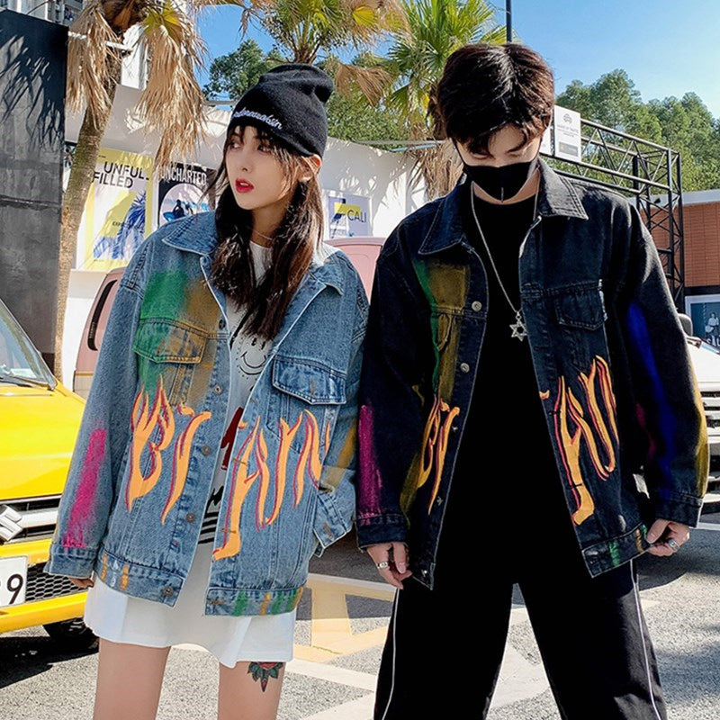Campera Denim Graffiti con Flow – Estilo Street