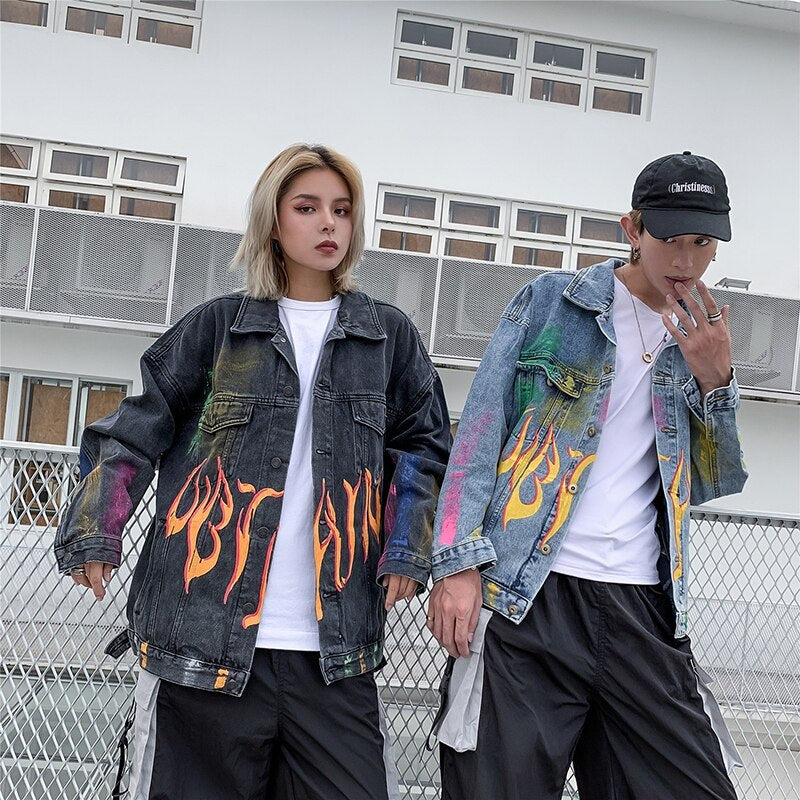 Campera Denim Graffiti con Flow – Estilo Street