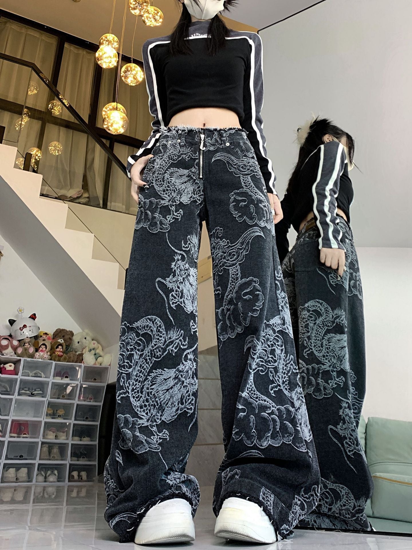Jeans Dragón Urbano – Talle Alto y Estilo Street
