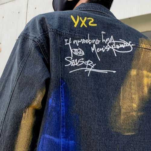 Campera Denim Graffiti con Flow – Estilo Street