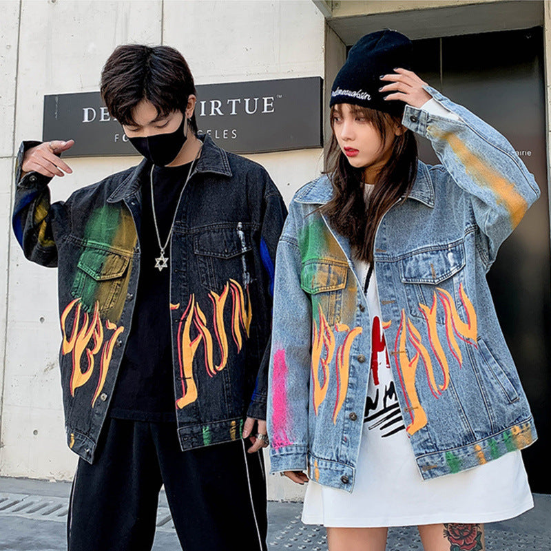 Campera Denim Graffiti con Flow – Estilo Street