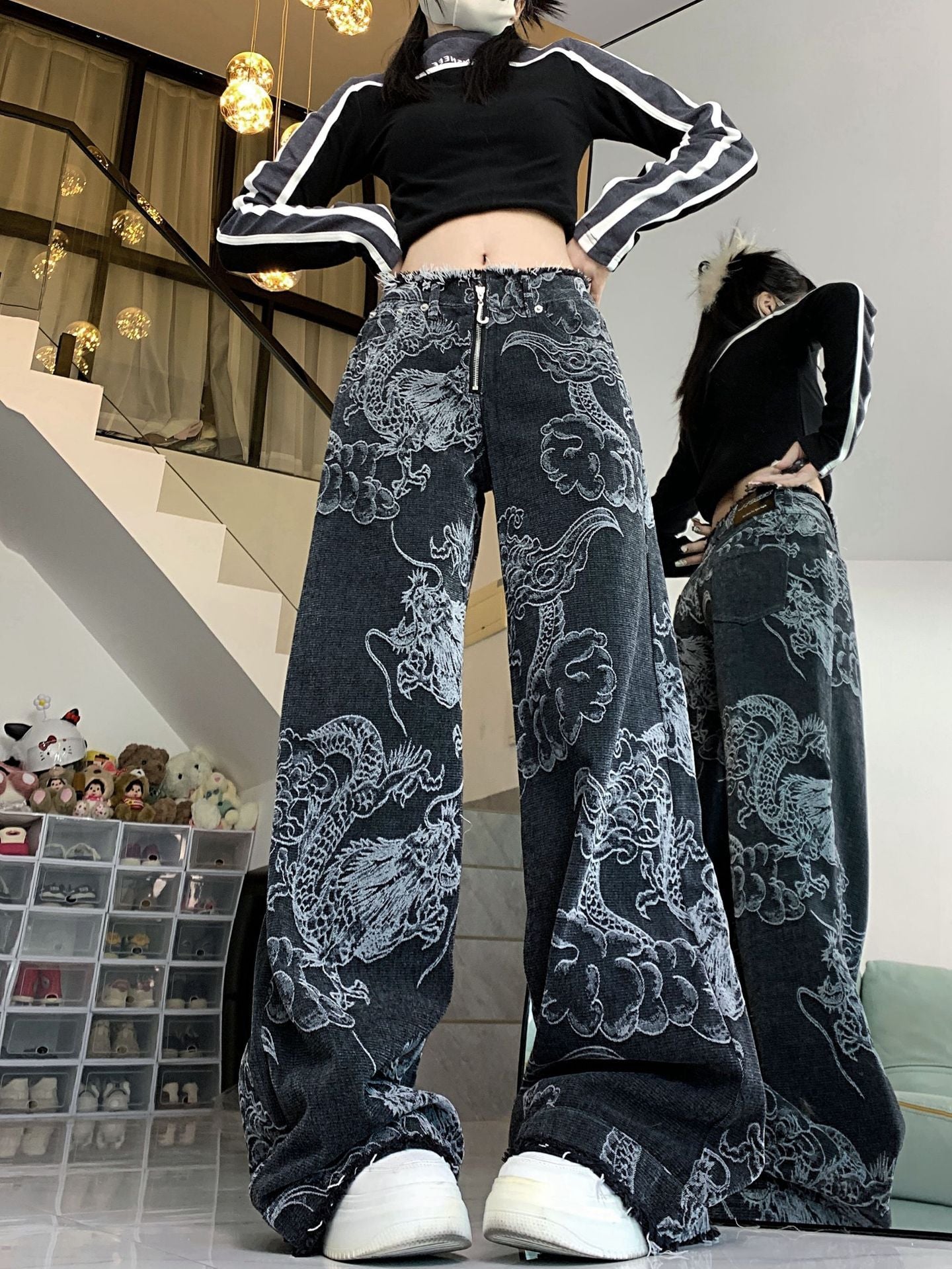 Jeans Dragón Urbano – Talle Alto y Estilo Street