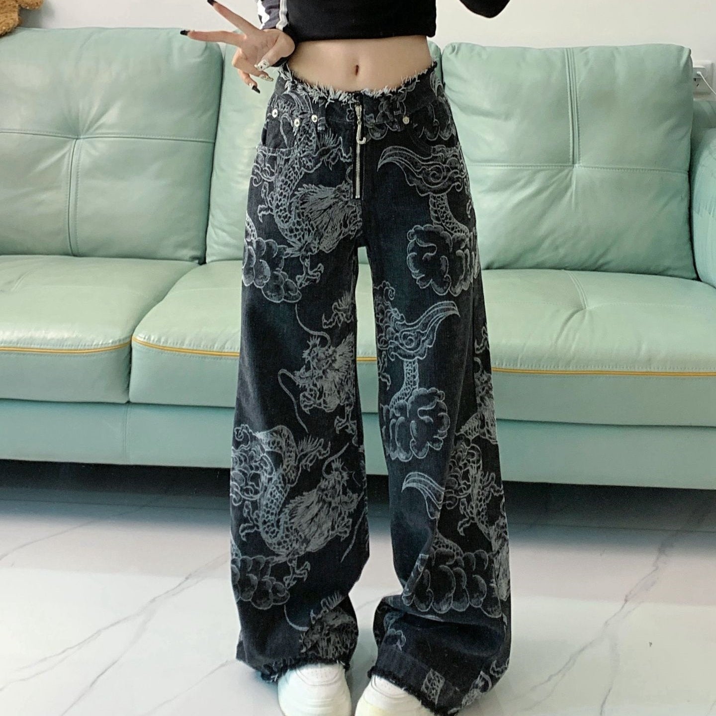 Jeans Dragón Urbano – Talle Alto y Estilo Street